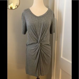 Twist front jersey dress